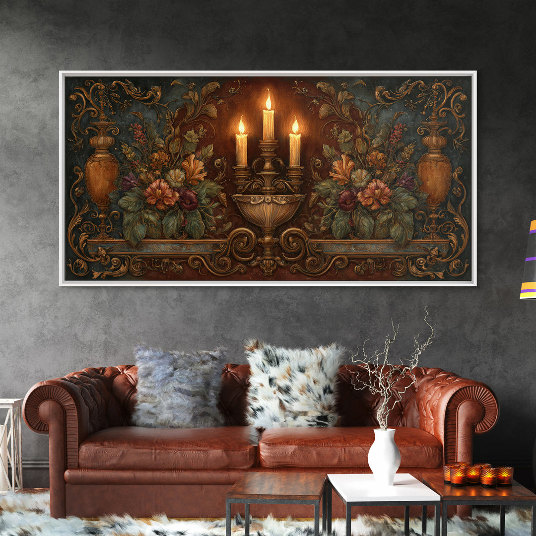 Ship at Sea Framed Canvas Print, Traditional Art, Contemporary Art, Living Room Decor, Fine Art, Classic, Wall Hanging, TRA-2x1-10