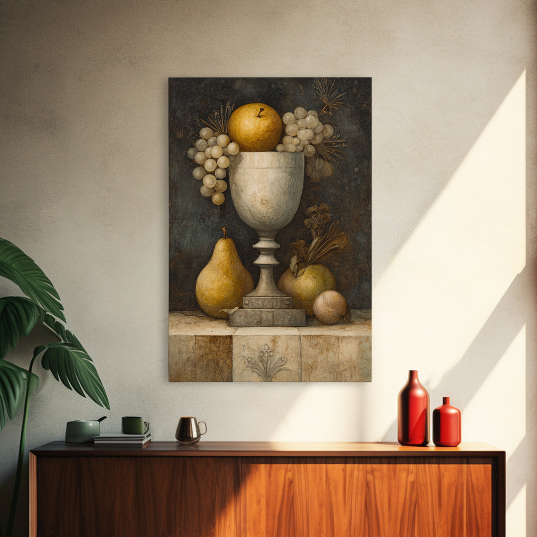 Elegant Nude Figure Study Framed Canvas Print, Traditional Art, Art Commission, Living Room Decor, Oil Painting, Classic, TRA-2x3-78