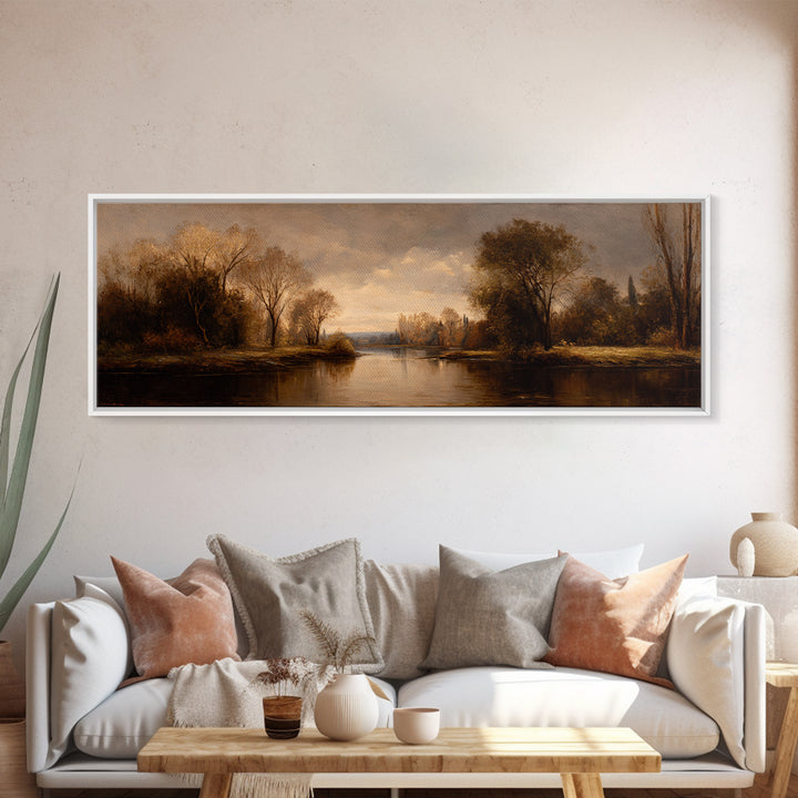 Classic Oil Painted Landscape Canvas Print, Traditional Art, Pokemon Poster, Living Room Decor, Watercolor Art, Classic, TRA-3x1-65