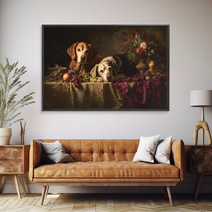 Hunting Dog Portrait Canvas Print, Traditional Art, Art, Living Room Decor, Fine Art, Classic, Printable Art, Art Commissions, TRA-3x2-88