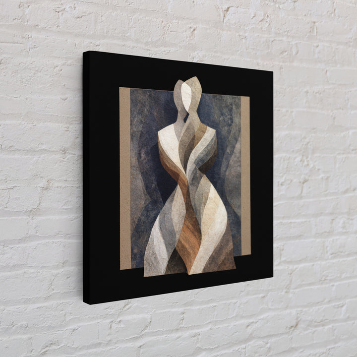 Carved Wood Figure Canvas Print, Tribal Art, Home Decor, Living Room Decor, Fine Art, Tribal, African Art, African Wall Art, TRI-1x1-45