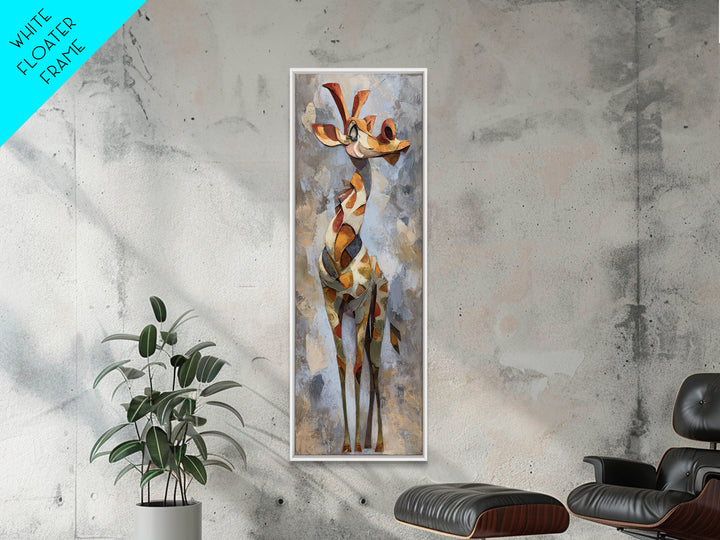 Stylized Animal Totem Canvas Print, Tribal Art, Unique Wall Art, Living Room Decor, Watercolor Art, Tribal, Abstract Print, TRI-1x3-16