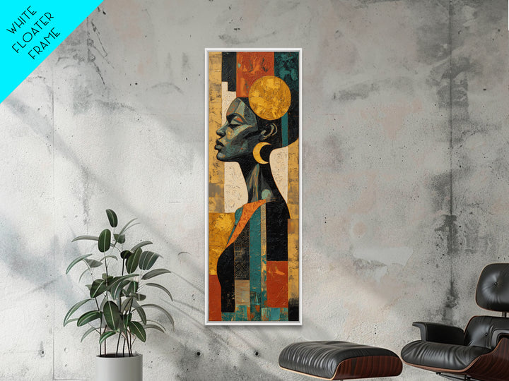 Mud Cloth Black and Cream Pattern Canvas Print, Tribal Art, Ethnic Art, Living Room Decor, Fine Art, Tribal, Contemporary Art, TRI-1x3-43