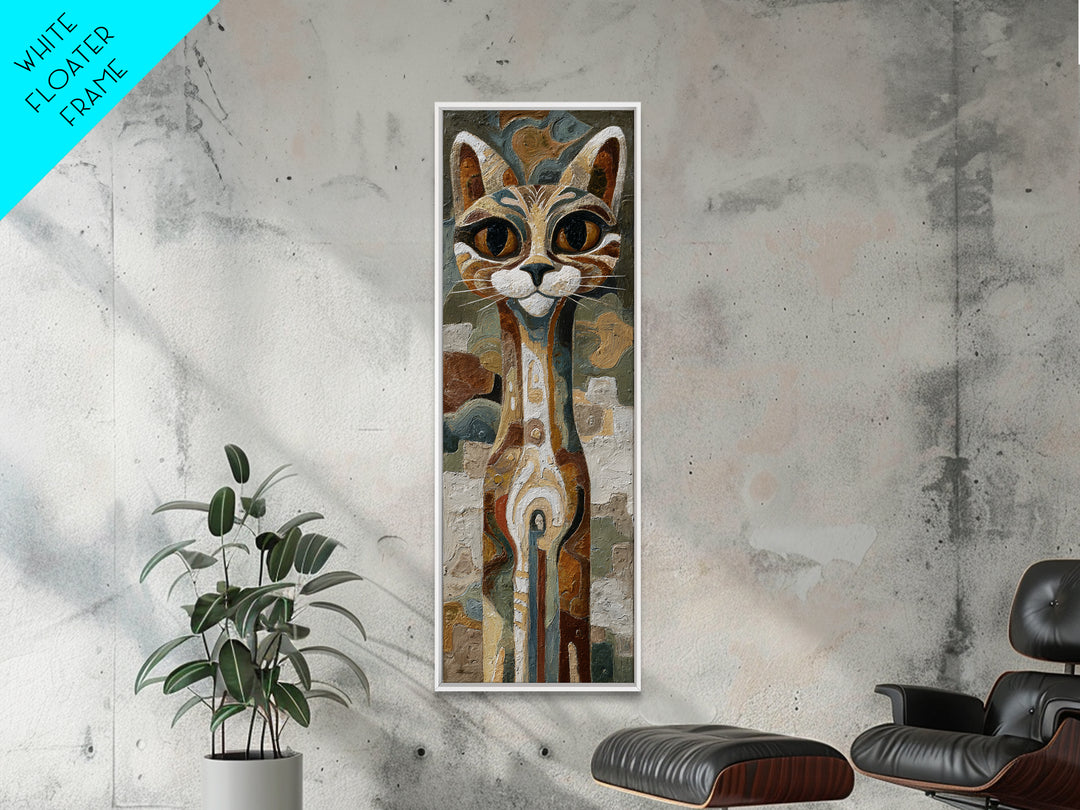 Stylized Animal Totem Canvas Print, Tribal Art, Modern Decor, Living Room Decor, Fine Art, Tribal, Wall Decor, TRI-1x3-88