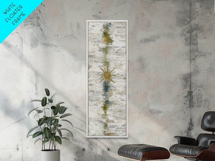 Tribal Sun Symbol Canvas Print, Tribal Art, Original Painting, Living Room Decor, Tribal, Canvas Painting, Native American Art, TRI-1x3-95