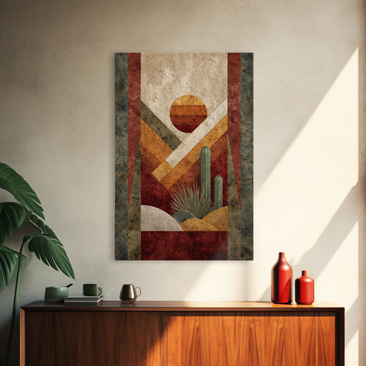 Desert Rhythm Pattern Canvas Print, Tribal Art, Unique Wall Art, Living Room Decor, Fine Art, Tribal, Abstract Print, TRI-2x3-54
