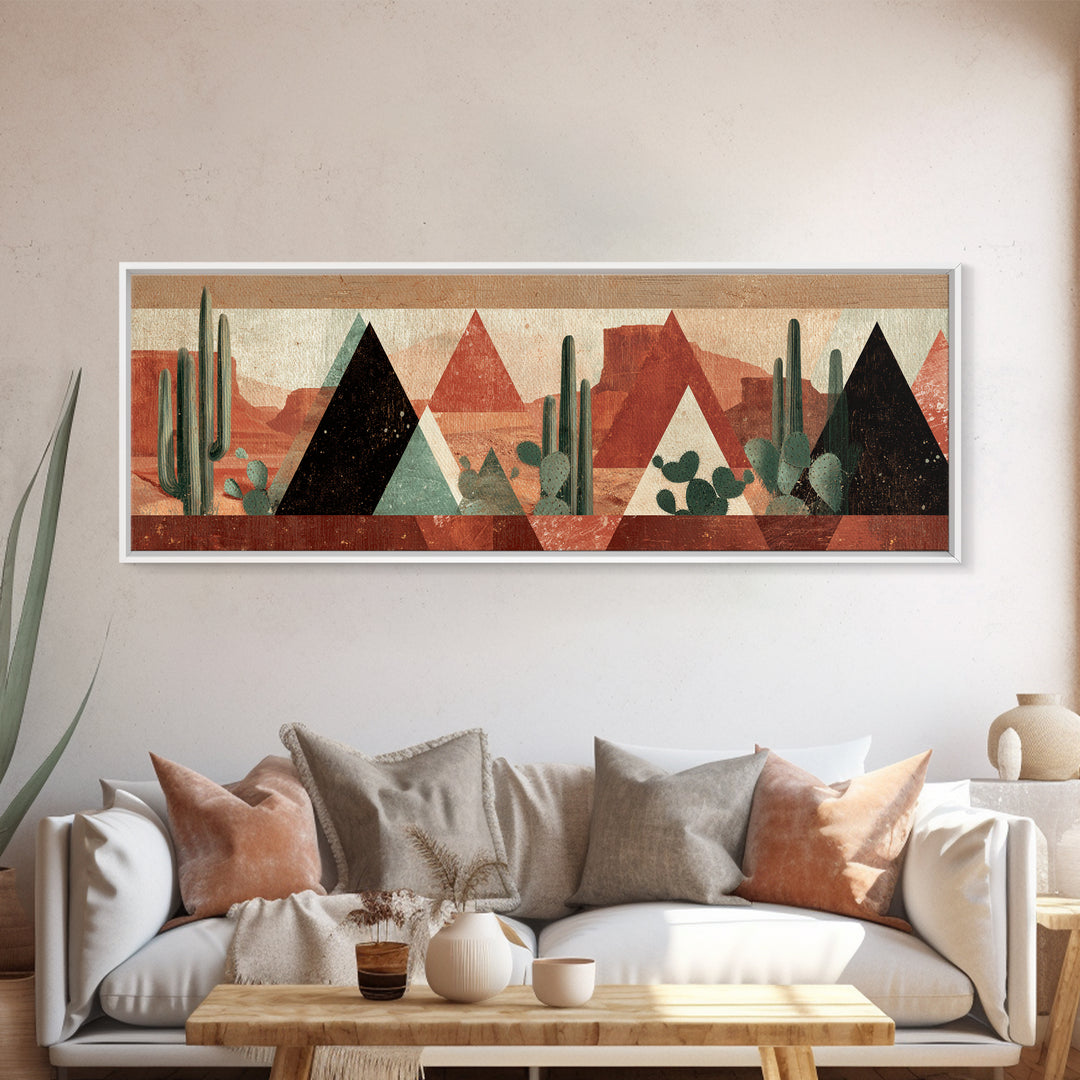 Desert Rhythm Pattern Canvas Print, Tribal Art, Canvas Painting, Living Room Decor, Oil Painting, Tribal, Original Abstract, TRI-3x1-38