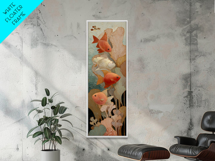 Tropical Fish over Coral Reef Canvas Print, Tropical Art, Oversized Wall Art, Living Room Decor, Fine Art, Tropic, Beach Print, TRO-1x3-23