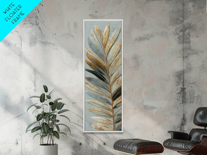 Rain Soaked Palm Leaf Closeup Canvas Print, Tropical Art, Coastal Decor, Living Room Decor, Fine Art, Tropic, Modern Decor, TRO-1x3-81