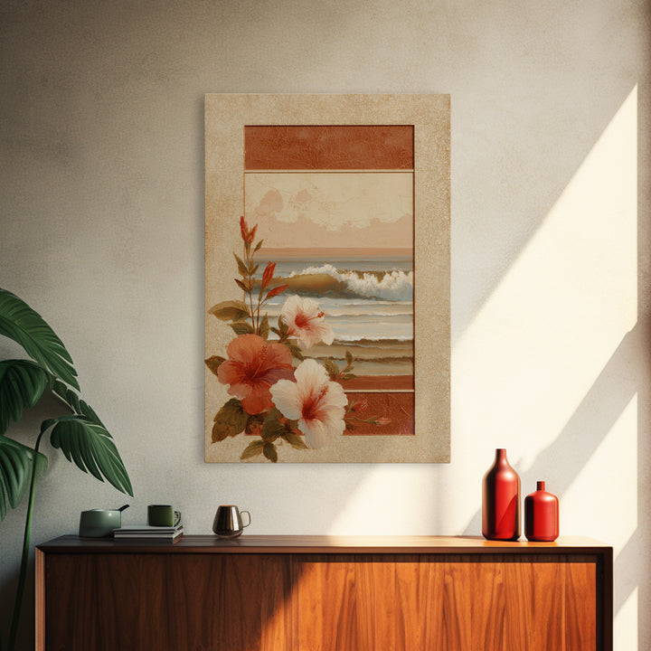Sunset Surf Scene Canvas Print, Tropical Art, Digital Prints, Living Room Decor, Tropic 454, Set of Prints, Coastal Wall Art, TRO-2x3-54
