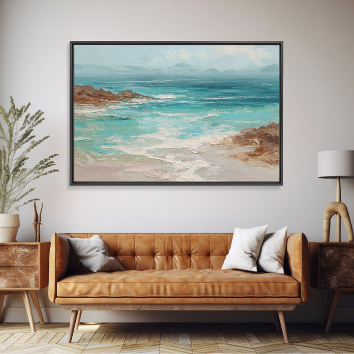 Tropical Lagoon with Turquoise Water Canvas Print, Tropical Art, Modern Decor, Living Room Decor, Fine Art, Tropic, Wall Decor, TRO-3x2-11