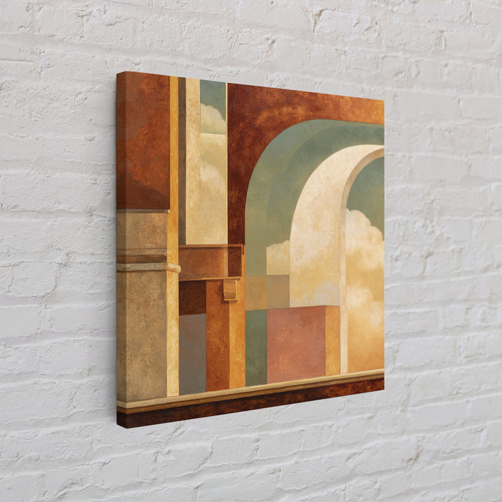 Old Theater Marquee Shapes Without Text Canvas Print, Urban Art, Neutral Decor, Living Room Decor, Abstract Art, Urban, URB-1x1-69