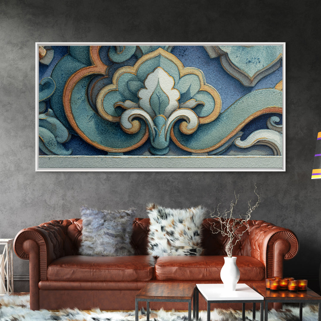 Old Theater Marquee Shapes Without Text Canvas Print, Urban Art, Contemporary Art, Living Room Decor, Abstract Art, Urban, URB-2x1-17
