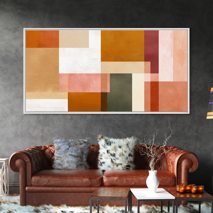 Old Theater Marquee Shapes Without Text Canvas Print, Urban Art, Contemporary Art, Living Room Decor, Abstract Art, Urban, URB-2x1-41