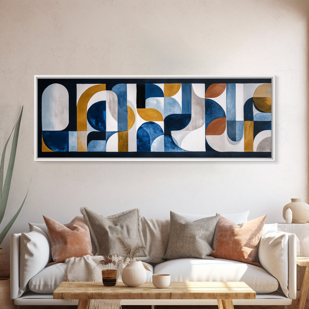 High Rise Window Grid Abstract Canvas Print, Urban Art, Art Print, Living Room Decor, Fine Art, Urban, Oil Painting, Art Deco, URB-3x1-35