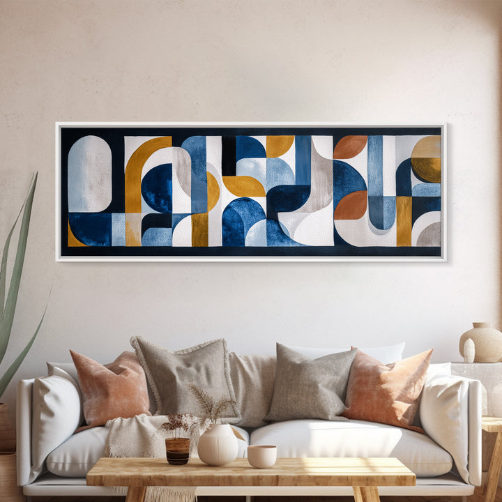 High Rise Window Grid Abstract Canvas Print, Urban Art, Art Print, Living Room Decor, Fine Art, Urban, Oil Painting, Art Deco, URB-3x1-35