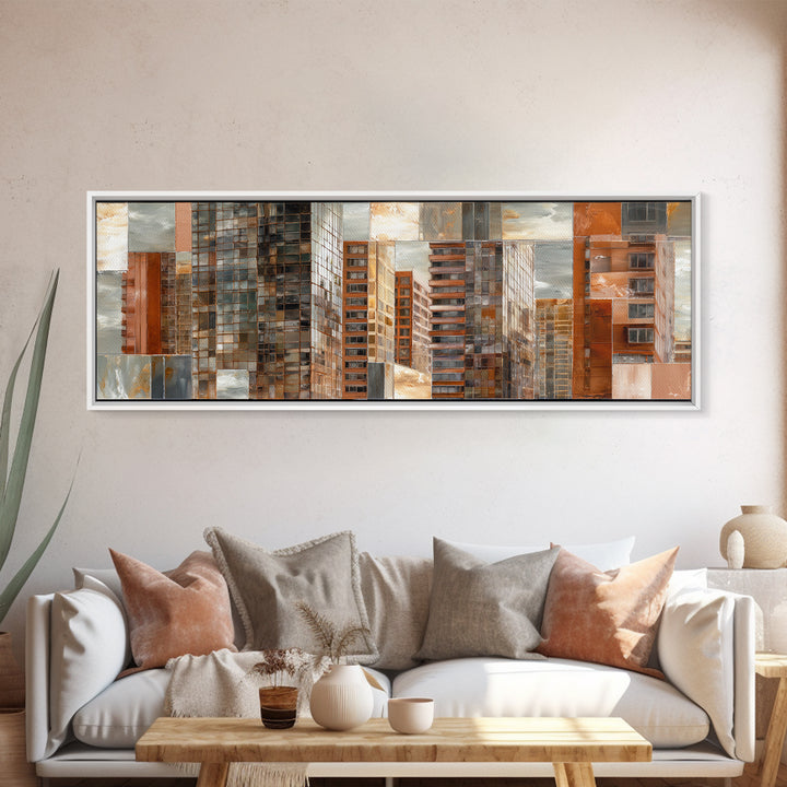 Modern Skyscraper Glass Reflections Canvas Print, Urban Art, Digital Download Art, Living Room Decor, Fine Art, Urban, URB-3x1-54