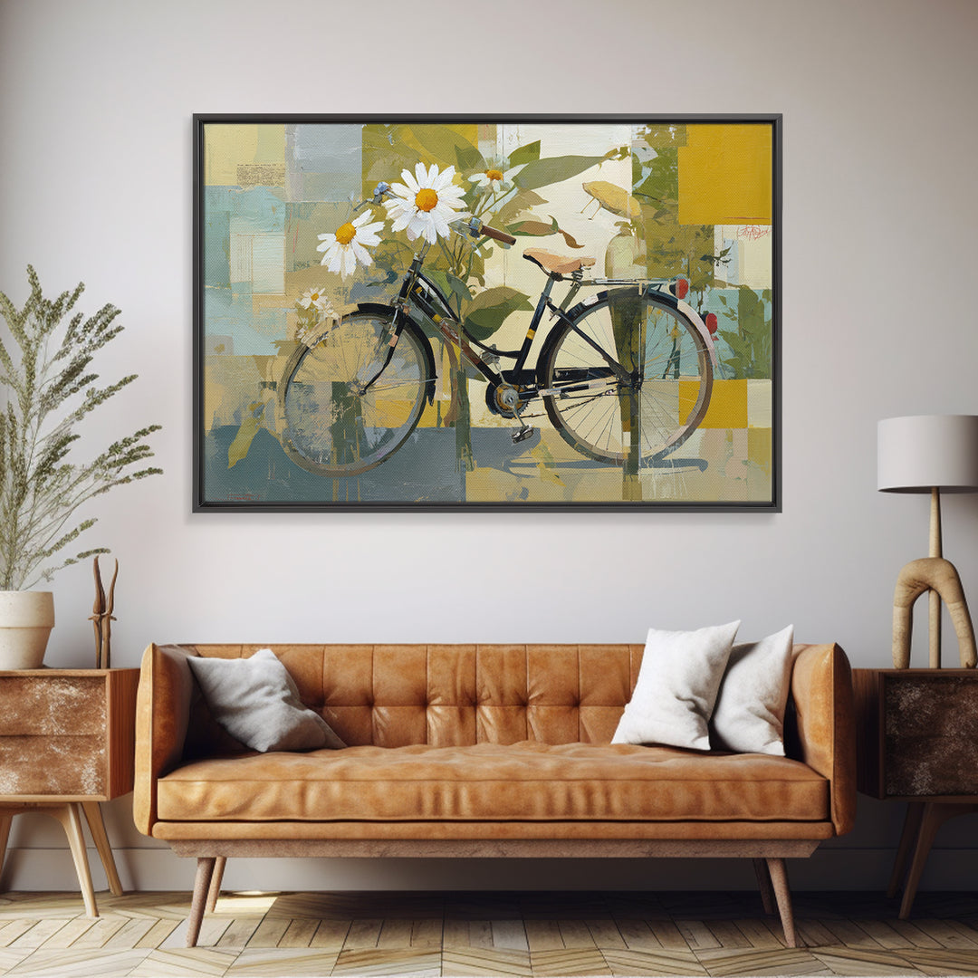 City Park Tree Framed by Buildings Framed Canvas Print, Urban Art, Modern Wall Art, Living Room Decor, Fine Art, Urban, URB-3x2-46
