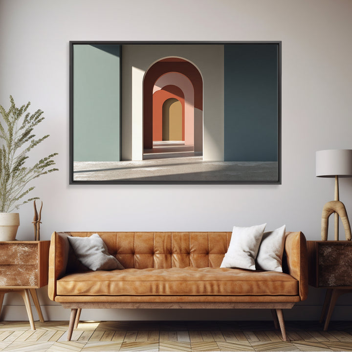 Old Theater Marquee Shapes Without Text Canvas Print, Urban Art, Canvas Painting, Living Room Decor, Fine Art, Urban, URB-3x2-73