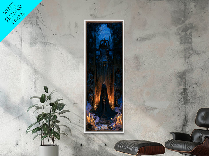 The Bellringer Of The Sunken Cathedral, Victorian Gothic Art, Tall Narrow Wall Art, Canvas Print, Gothic Wall Decor, Halloween Portrait Art
