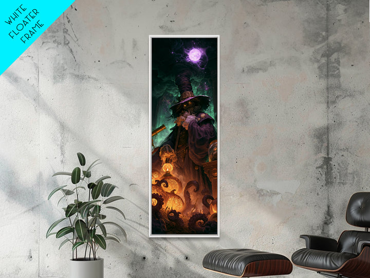 The Harvest Of The Eldritch Field, Lovecraftian Portrait Art, Tall Narrow Wall Art, Framed Canvas Print, Gothic Wall Decor