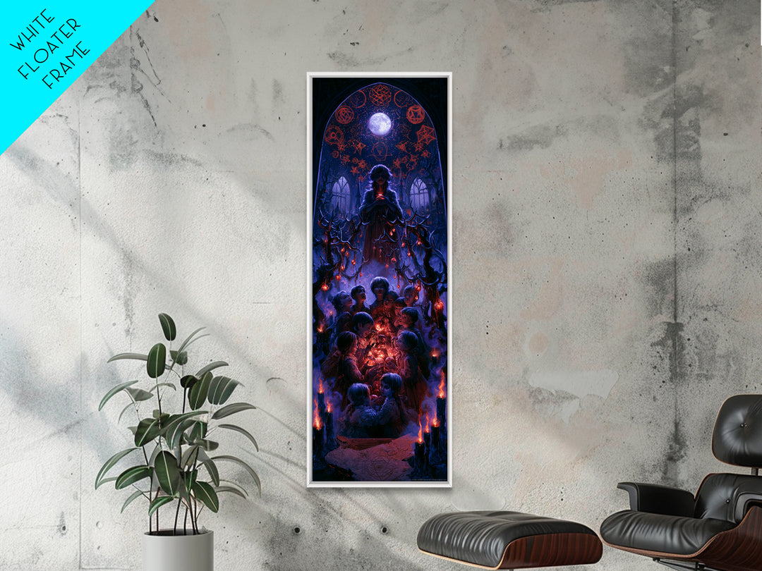The Children Of The Star Orchard, Dark Academia Wall Art, Tall Narrow Wall Art, Framed Canvas Print, Gothic Wall Decor, Halloween Decor