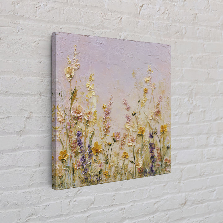 Impressionist Meadow of Wildflowers Canvas Print, Wall Art, Gallery Decor, Living Room Decor, Fine Art, Home Decor, WAL-1x1-17