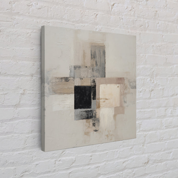 Black and White Architectural Study Framed Canvas Print, Wall Art, Wall Art Prints, Living Room Decor, Fine Art, WAL-1x1-56