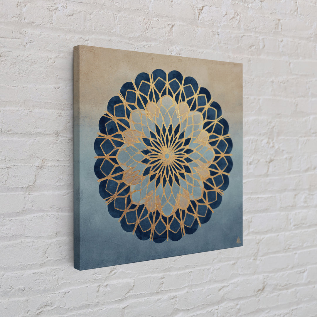 Sacred Geometry Mandala Framed Canvas Print, Wall Art, Living Room Decor, Oil Painting, Metal Wall Art, Digital Wall Art, WAL-1x1-93