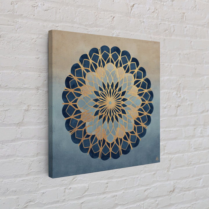 Sacred Geometry Mandala Framed Canvas Print, Wall Art, Living Room Decor, Oil Painting, Metal Wall Art, Digital Wall Art, WAL-1x1-93