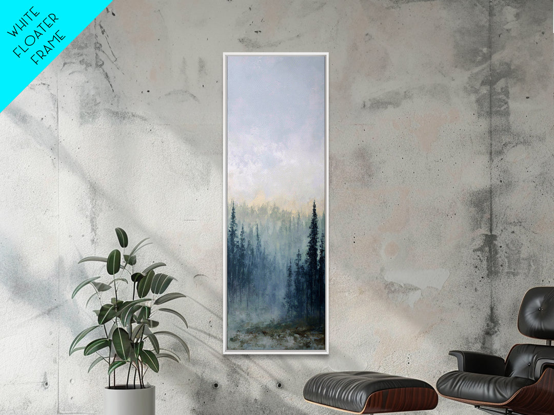 Moody Forest Landscape Canvas Print, Wall Art, Prints Wall Art, Living Room Decor, Oil Painting, Textured Painting, WAL-1x3-22
