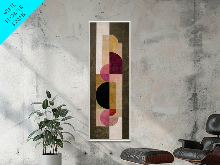 Modern Geometric Composition for Living Spaces Canvas Print, Wall Art, Metal Wall Art, Living Room Decor, Fine Art, WAL-1x3-40