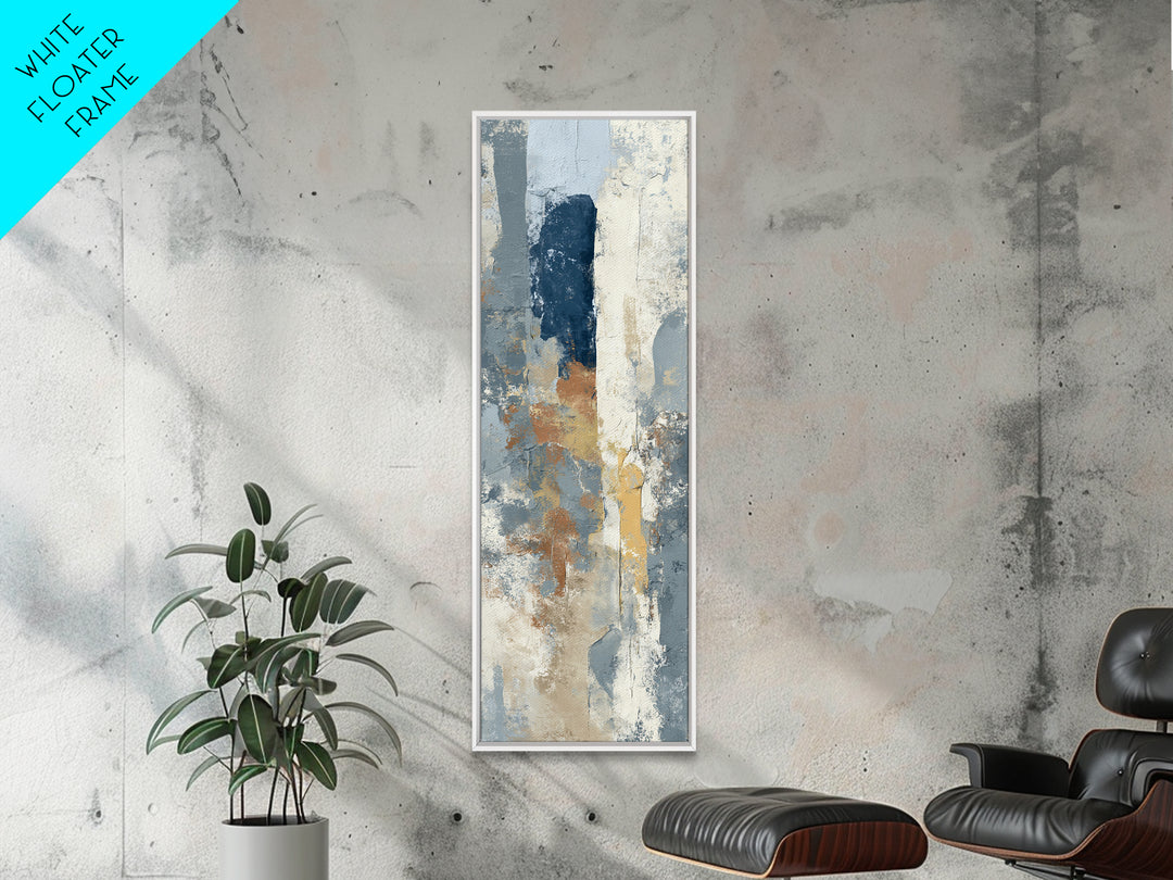 Luxury Neutral Plaster Texture Abstract Canvas Print, Wall Art, Wood Wall Art, Living Room Decor, Fine Art, Textured Painting, WAL-1x3-51
