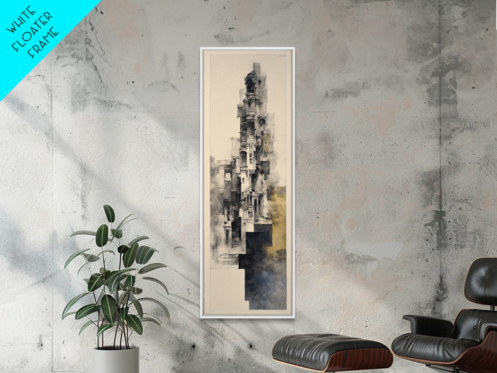 Black and White Architectural Study Canvas Print, Wall Art, Home Decor Gift, Living Room Decor, Fine Art, Neutral Decor, WAL-1x3-68