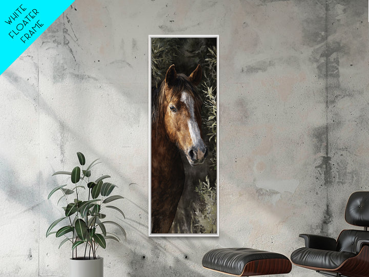 Wild Horse Portrait Canvas Print, Wall Art, Metal Wall Art, Living Room Decor, Fine Art, Digital Print, Wood Wall Art, WAL-1x3-73