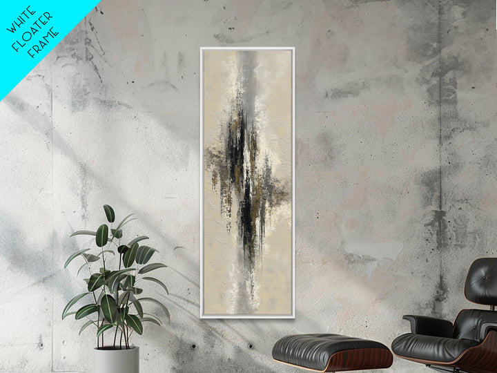 Black and White Architectural Study Framed Canvas Print, Wall Art, Digital Print, Living Room Decor, Fine Art, WAL-1x3-92