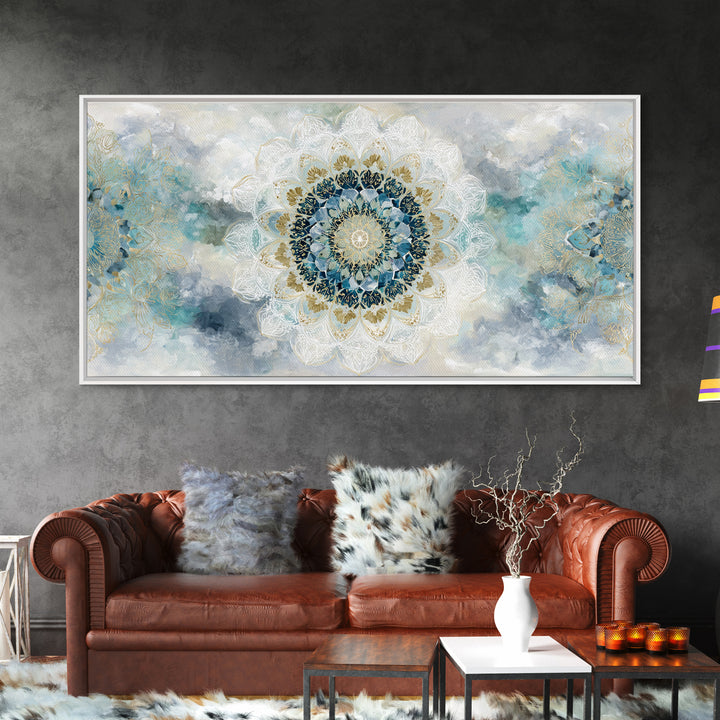 Sacred Geometry Mandala Canvas Print, Wall Art, Art Print, Living Room Decor, Fine Art, Wall Hanging, Home Decor Gift, WAL-2x1-17