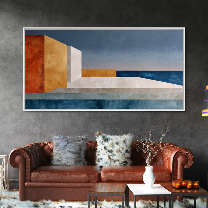 Modern Geometric Composition for Living Spaces Canvas Print, Wall Art, Wall Decor, Living Room Decor, Abstract Art, WAL-2x1-48