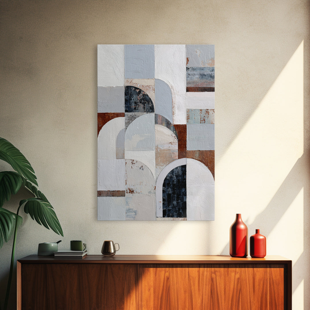 Luxury Neutral Plaster Texture Abstract Canvas Print, Wall Art, Art Print, Living Room Decor, Abstract Art, Wall Hanging, WAL-2x3-23