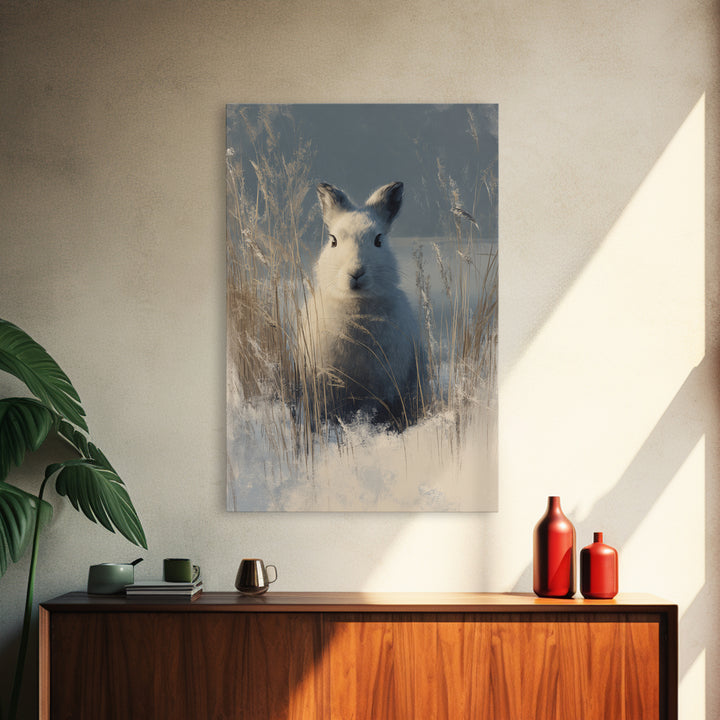 Whimsical Animal Portrait Framed Canvas Print, Wall Art, Printable Wall Art, Living Room Decor, Fine Art, Original Art, WAL-2x3-55
