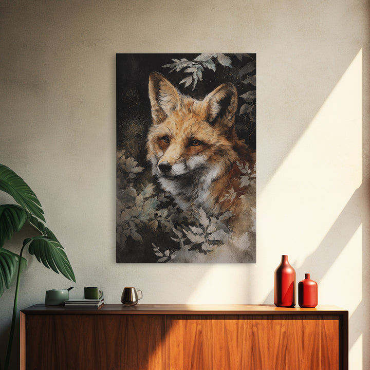 Whimsical Animal Portrait Canvas Print, Wall Art, Fine Art Print, Living Room Decor, Oil Painting, Wall Decor, WAL-2x3-7