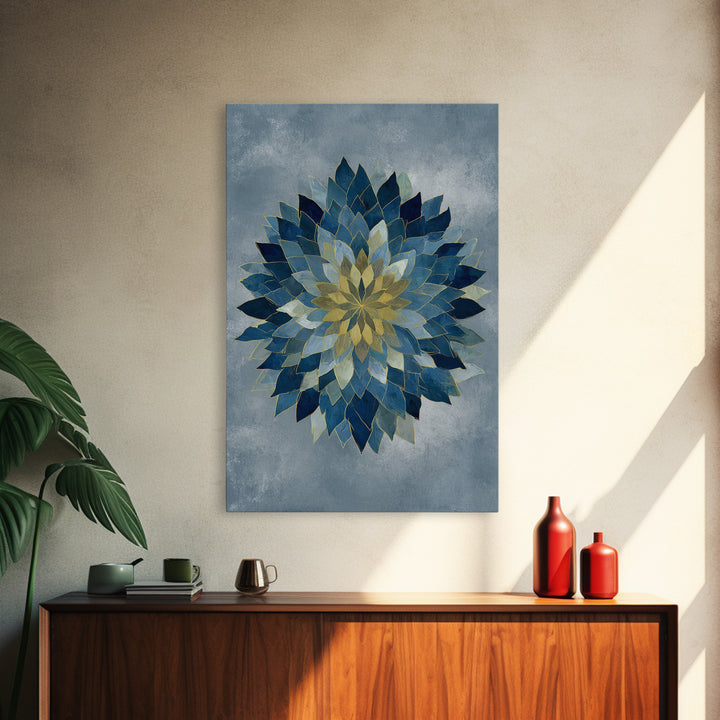 Sacred Geometry Mandala Canvas Print, Wall Art, Original Art, Living Room Decor, Fine Art, Modern Decor, Fine Art Print, WAL-2x3-77