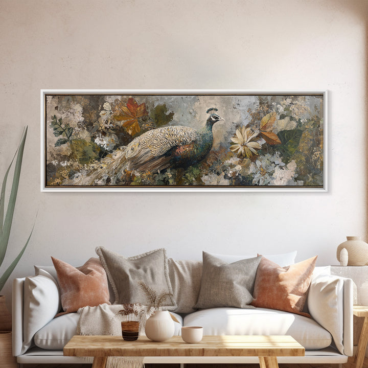 Whimsical Animal Portrait Framed Canvas Print, Wall Art, Gallery Decor, Living Room Decor, Fine Art, Home Decor, WAL-3x1-15