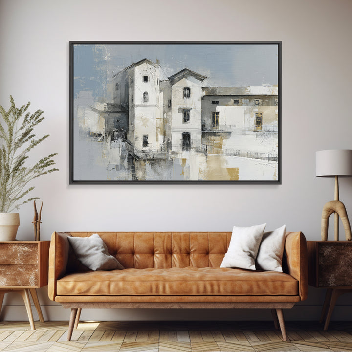 Black and White Architectural Study Canvas Print, Wall Art, Canvas Wall Art, Living Room Decor, Fine Art, Statement Artwork, WAL-3x2-12