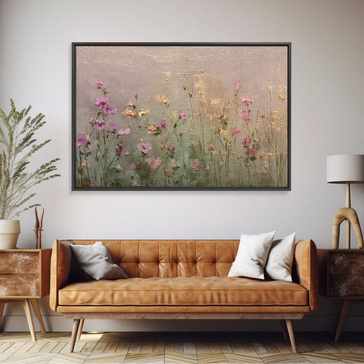Impressionist Meadow of Wildflowers Canvas Print, Wall Art, Digital Print, Living Room Decor, Fine Art, Luxury Decor, WAL-3x2-21