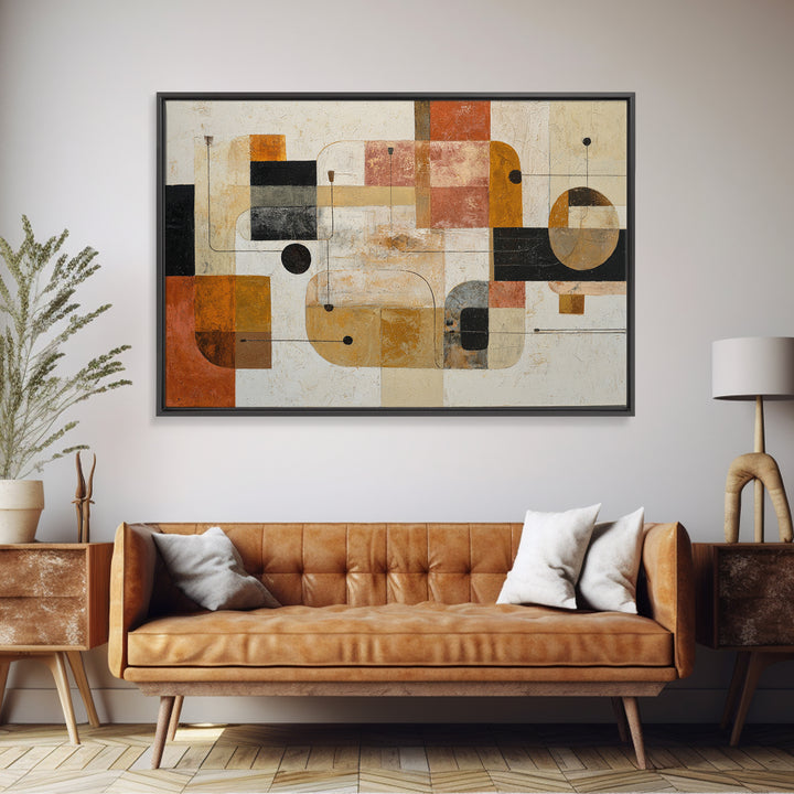 Statement Abstract with Bold Layered Brushwork Canvas Print, Wall Art, Modern Decor, Living Room Decor, Abstract Art, WAL-3x2-29