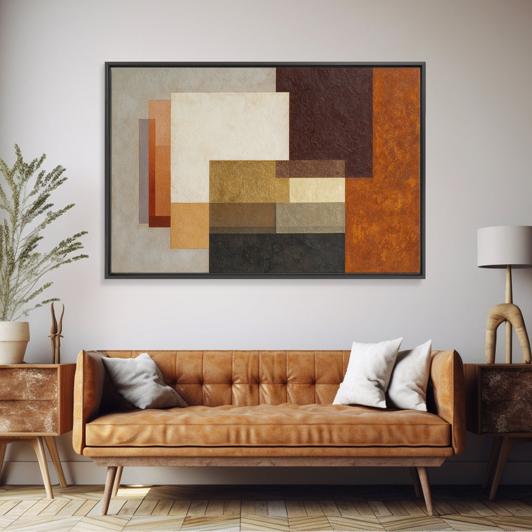 Modern Geometric Composition for Living Spaces Canvas Print, Wall Art, Prints Wall Art, Living Room Decor, Fine Art, WAL-3x2-32