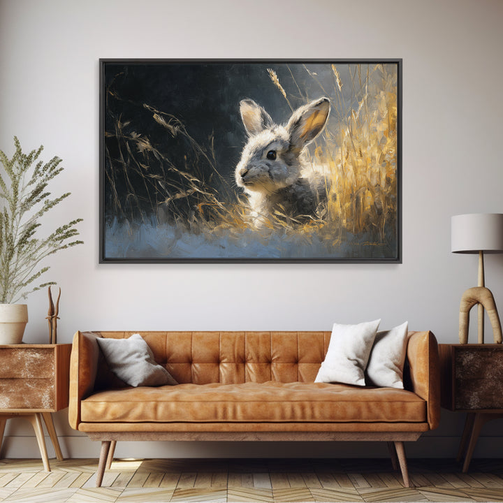 Whimsical Animal Portrait Framed Canvas Print, Wall Art, Wall Art Prints, Living Room Decor, Fine Art, Abstract Art, WAL-3x2-99