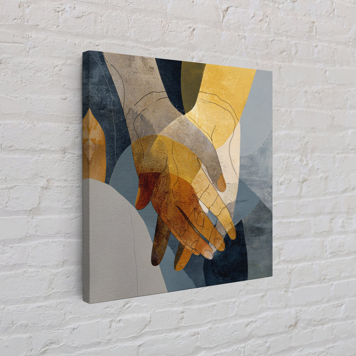 Hands Nearly Touching Framed Canvas Print, Wedding Art, Luxury Decor, Living Room Decor, Fine Art, Romance, Wedding Sign, WED-1x1-88