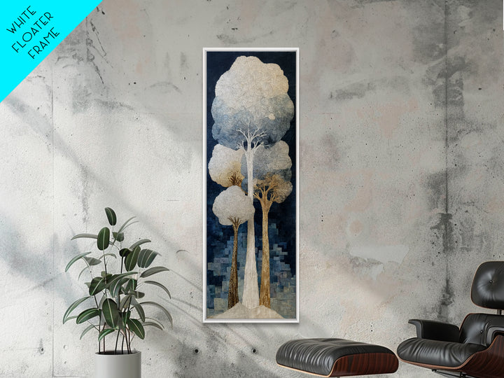 Two Intertwined Trees as Symbolic Artwork Canvas Print, Wedding Art, Framed Art, Living Room Decor, Fine Art, Romance, WED-1x3-11